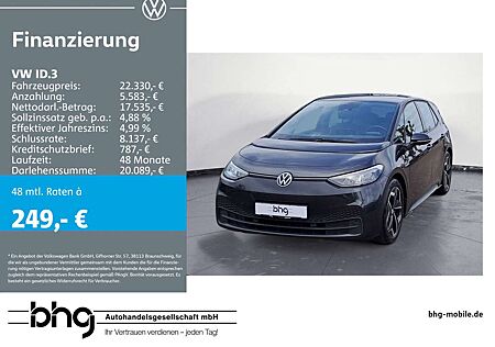 VW ID.3 Volkswagen Pro Performance Upgrade Sportpaket 19zLM LE