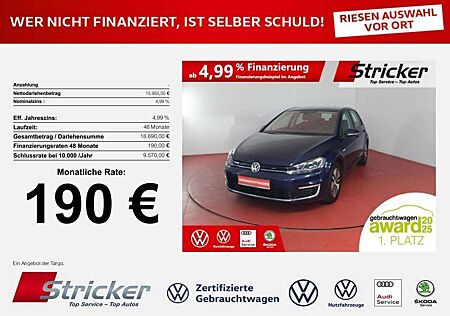 VW Golf Volkswagen e- 190,-ohne Anzahlung Active-Info ACC CCS Wä