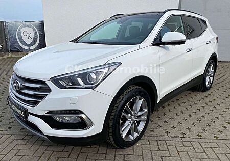 Hyundai Santa Fe blue Premium 4WD/Pano/360°Kam/LED/AHK