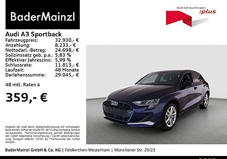 Audi A3 35 TFSI S tronic AHK Kam. HUD SONOS