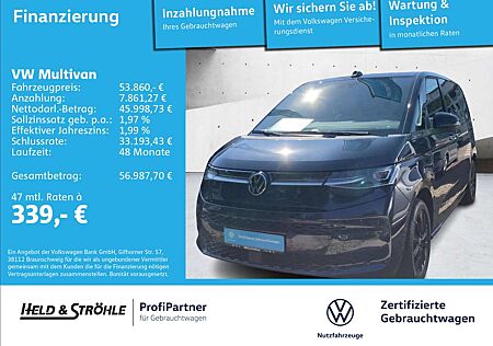 VW T7 Multivan Volkswagen Style 2.0 TDI DSG AHK MATRIX NAV KAM