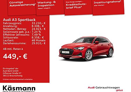 Audi A3 advanced 30TFSI AHK HUD NAV SONOS