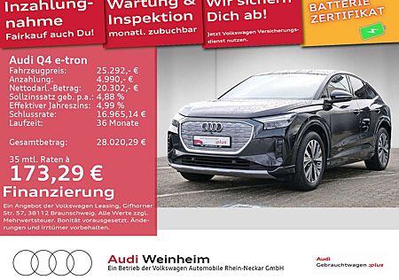 Audi Q4 e-tron Sportback 35 S-Line innen LED uvm