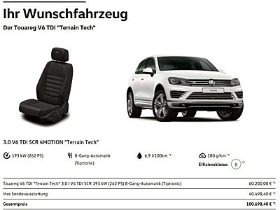 Volkswagen Touareg V6 TDI BMT, 2xR-Line innen/außen, echter Terrain T