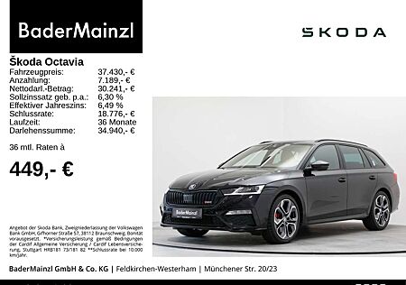 Skoda Octavia Combi RS 2.0 TSI DSG AHK Matrix HUD Navi