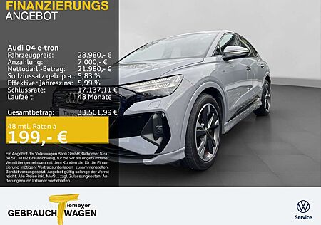 Audi Q4 e-tron Sportback 35 S LINE LM20 MATRIX-LED OP