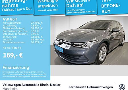 VW Golf Volkswagen VIII 1.5 eTSI Life DSG Kamera PDC LED uvm