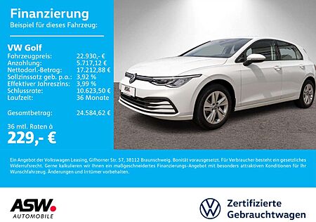VW Golf Volkswagen Life 1.0 TSI DSG LED Navi PDC ACC SHZ VC