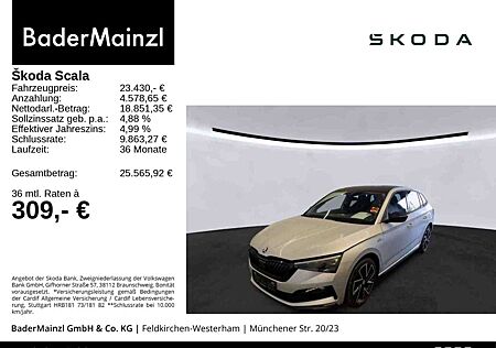 Skoda Scala 1.5 TSI DSG Monte Carlo Pano SHZ Virtual