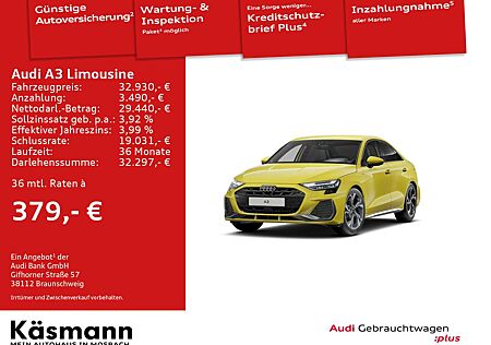 Audi A3 S line 30TFSI LED NAV KAM SHZ ACC