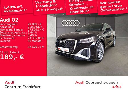 Audi Q2 30 TFSI S line MatrixLED AHK Leder