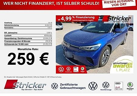 VW ID.4 Volkswagen Pro Performance 150/77 259,-ohne Anzahlung Navi A