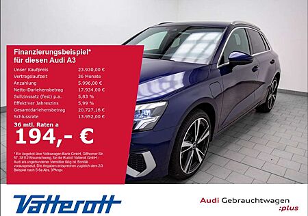 Audi A3 Sportback 40 TFSI e Advanced S line Interieur AHK