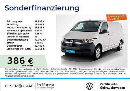 VW T6 Transporter Volkswagen T6.1 Transporter 6.1 Kasten 2.0 TDI LR Sitzheizung / PDC /