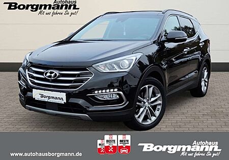 Hyundai Santa Fe blue Premium 4WD 2.2 CRDi AHK - Leder - Sitzheizun