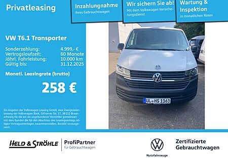 VW T6 Transporter Volkswagen T6.1 Transporter T6.1 Kasten LR 2.0 TDI AHK HECKFLÜGEL PDC KLIMA