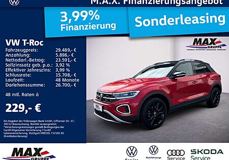 VW T-Roc Volkswagen 1.5 TSI DSG BLACK STYLE LED+PANO+KAM+AHK+