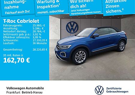 VW T-Roc Volkswagen 1.0 TSI Spurhalteassistent LED H