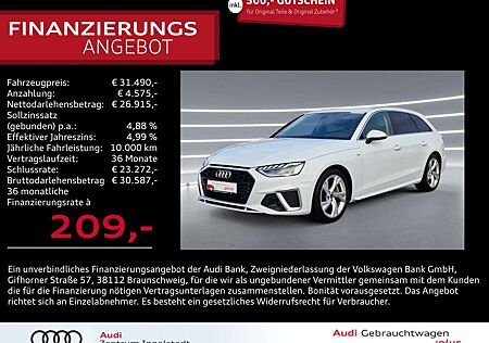 Audi A4 Avant 40 TFSI LED ACC NAVI virt-cockp+ S line