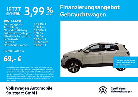 VW T-Cross Volkswagen Style 1.0 TSI Navi Kamera LED ACC SHZ