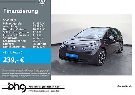 VW ID.3 Volkswagen Pro AHK, ACC