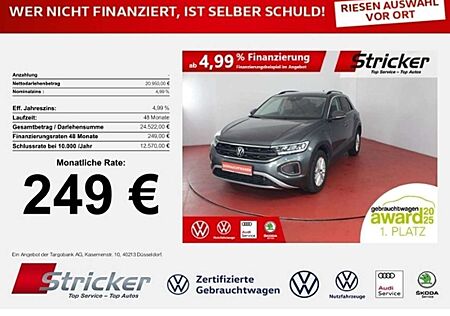 VW T-Roc Volkswagen Life 1.0TSI 249,-ohne Anzahlung Sitzheizung App-C