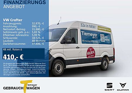 VW Crafter Volkswagen 35 Kasten MR HD AHK KLIMA KAMERA