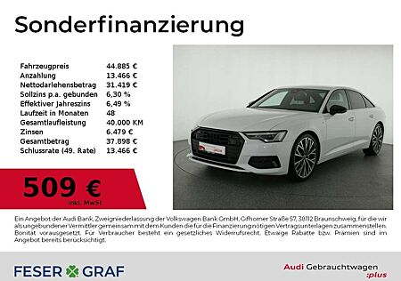 Audi A6 Lim 50 TDI S Line HUD,AHK,Matrix,Leder,Kamera