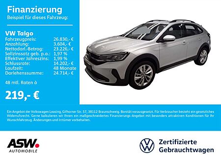 VW Taigo Volkswagen Life 1.5 TSI DSG LED Navi VC SHZ PDC v/h