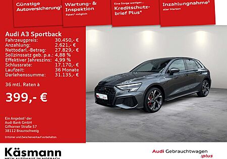 Audi A3 S line 45TFSIe 2xS line NAV LED ACC