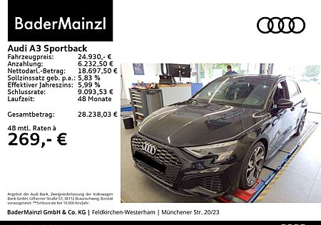 Audi A3 30 TFSI S tronic S line Navi Kamera