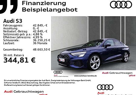 Audi S3 Lim. *MATRIX*B&O*NAV+*Opt.-Schwarz+*R-CAM*