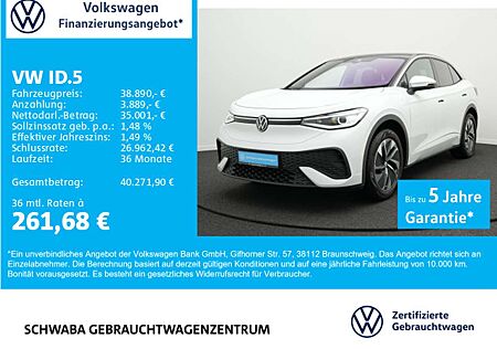 VW ID.5 Volkswagen Pro *Wärmep.*ACC*AHK*MATRIX*LANE*FRONT*19''