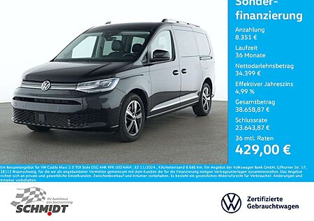 VW Caddy Volkswagen Maxi 2.0 TDI Style DSG AHK RFK LED NAVI