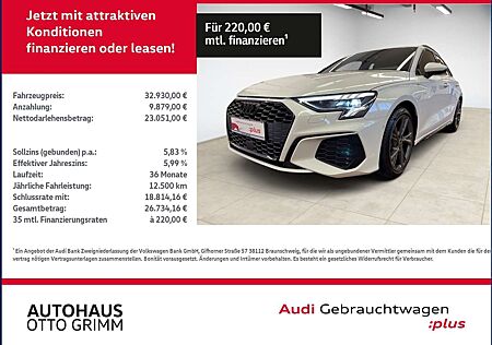 Audi A3 Sportback 35 TFSI S line KLIMA LED NAVI ALU