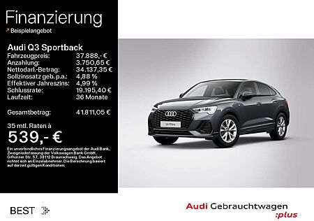 Audi Q3 S line black 45 TFSIe Pano*Navi*LED