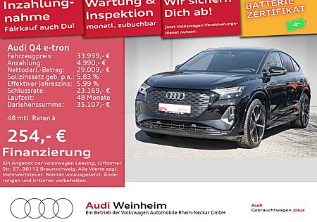 Audi Q4 e-tron 50 Sportback quattro S-Line Black-Pake