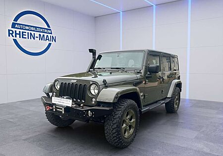 Jeep Wrangler Sahara NATO GRÜN UMBAU SNORKEL TOP ZUSTAND