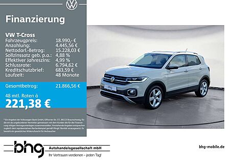 VW T-Cross Volkswagen 1.0 TSI OPF Style Navi AppConnect DAB+ L