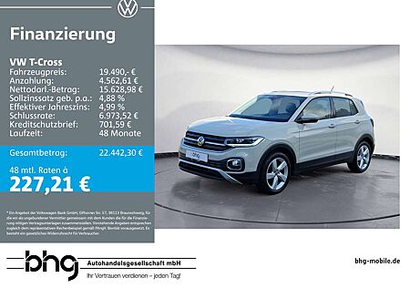 VW T-Cross Volkswagen 1.0 TSI OPF Style Navi AppConnect DAB+ L