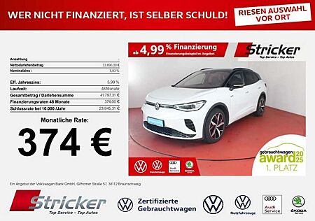 VW ID.4 Volkswagen GTX 374,-ohne Anzahlung Navi ACC