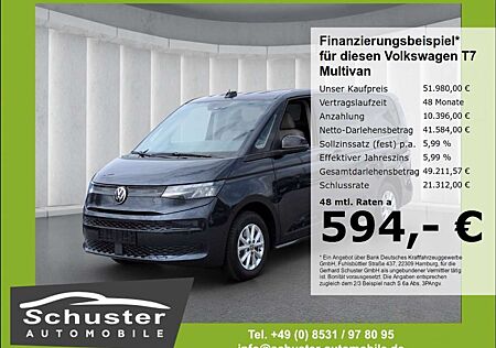 VW T7 Multivan Volkswagen LÜ TDI*DSG AHK R-Kam Tisch SHZ Alarm