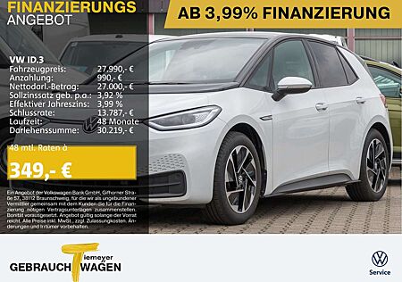 VW ID.3 Volkswagen PRO PERFORMANCE IQ.LIGHT NAVI LM18 WÄRMEPUM