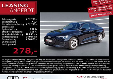 Audi A3 Limousine 35 TFSI S line LED AHK NAVI Sonos