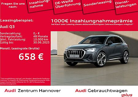 Audi Q3 45 TFSI quattro SlinePano Matrix AHK Kamera