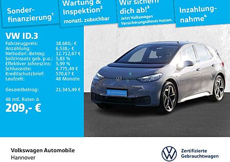 VW ID.3 Volkswagen Pure Performance Navi LED PDC