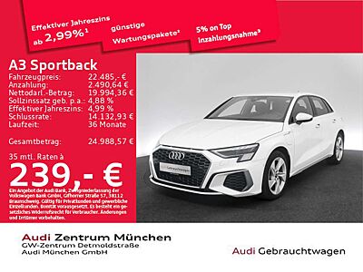 Audi A3 40 TFSI e S tronic S line Virtual/N