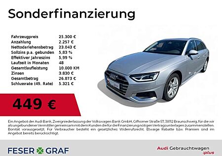 Audi A4 Avant Advanced 40TFSI S tronic Kamera/Navi+/SHZ/AC