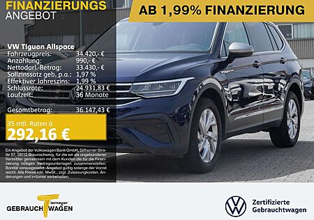 VW Tiguan Allspace Volkswagen 1.5 TSI DSG LIFE 7 SITZE NAVI AH