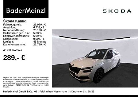 Skoda Kamiq 1.5 TSI DSG Monte Carlo Pano LED Carplay